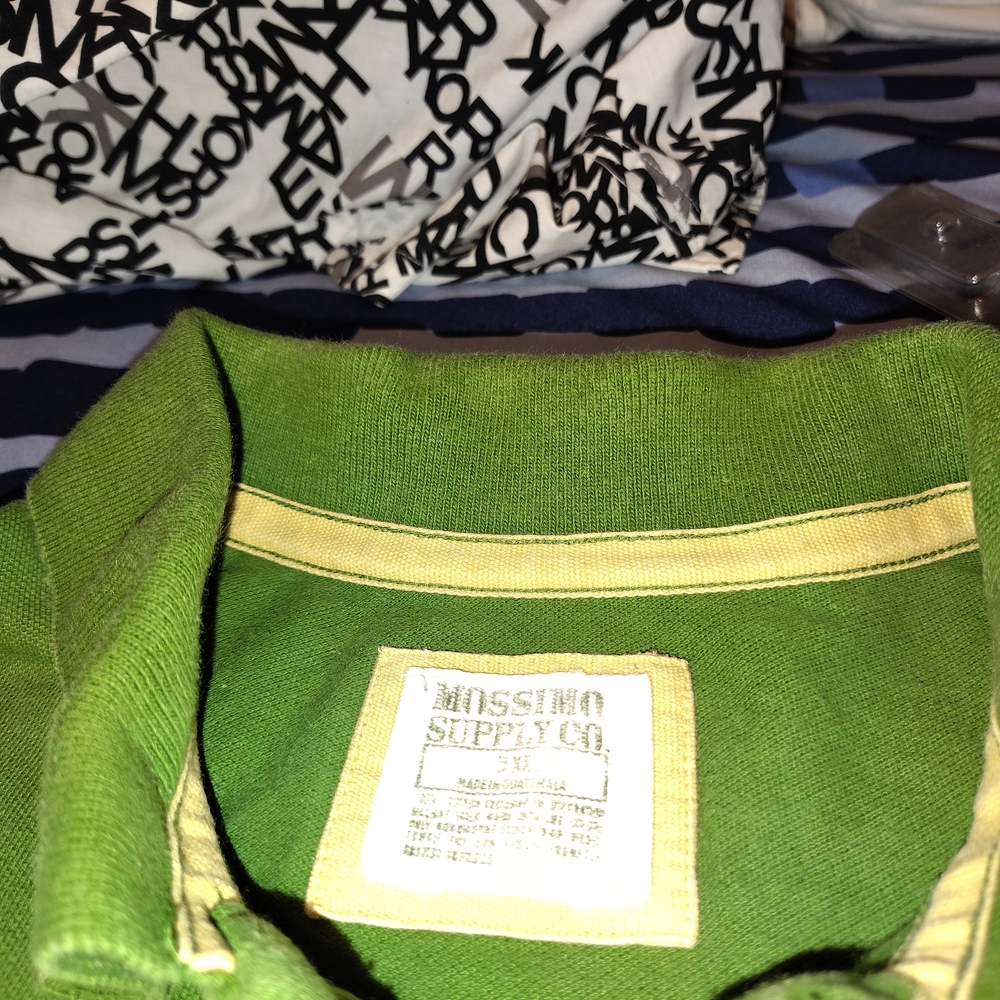 Mossimo Supply Co. Green Shirt with Yellow Accents